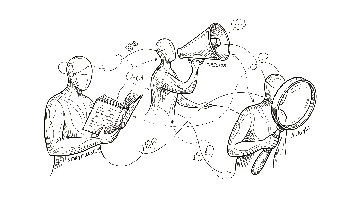 Illustrazione: tre agenti interconnessi